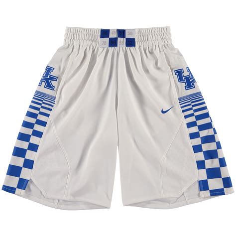 nike kentucky wildcats white replica basketball shorts